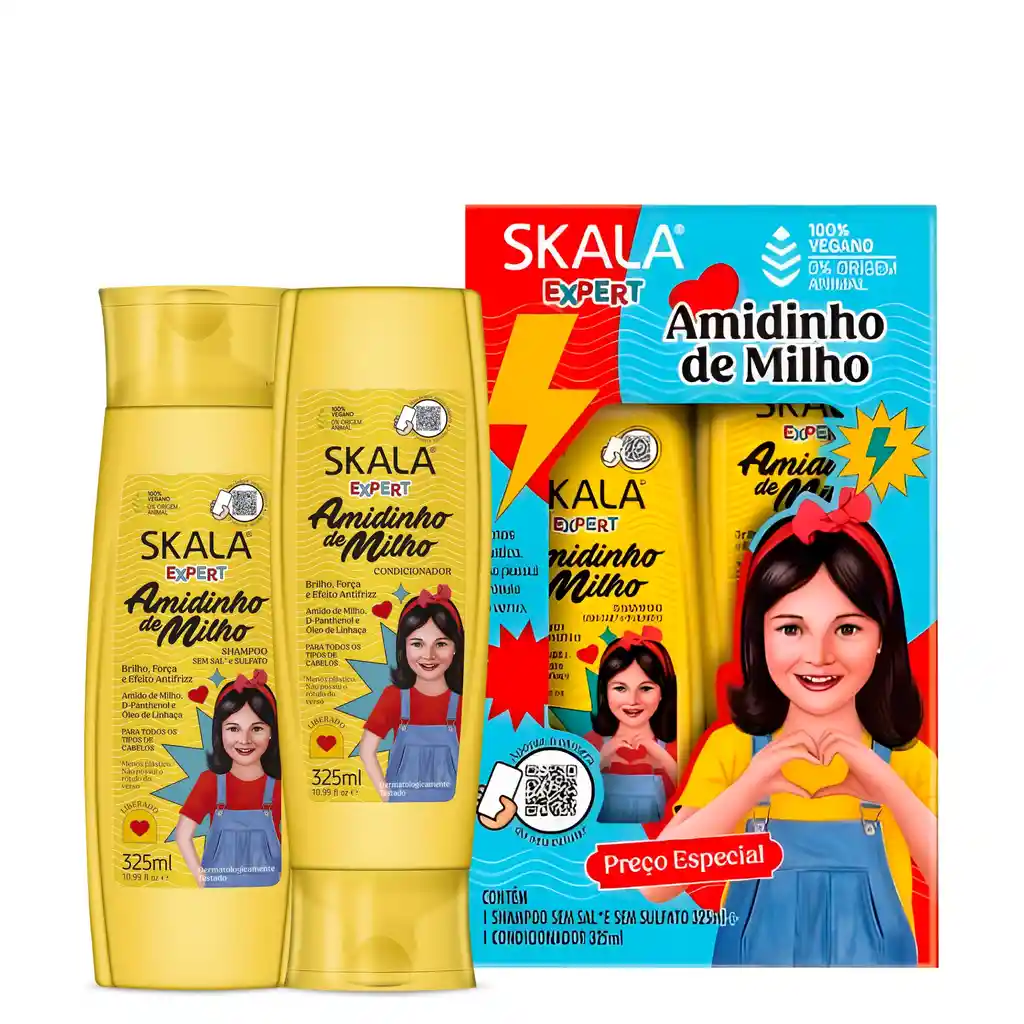 Kit Amidinho De Milho Shampoo + Acondicionador 325ml