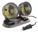 Ventilador Doble Portatil Para Carro 12v