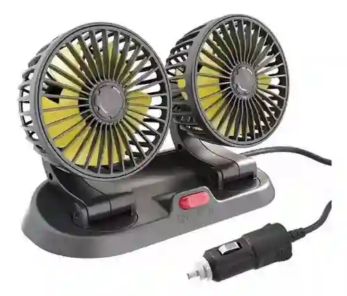 Ventilador Doble Portatil Para Carro 12v