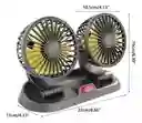 Ventilador Doble Portatil Para Carro 12v