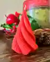 Vela Artesanal Árbol Navidad Rojo