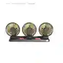 Ventilador Triple Portatil Para Carro 12v