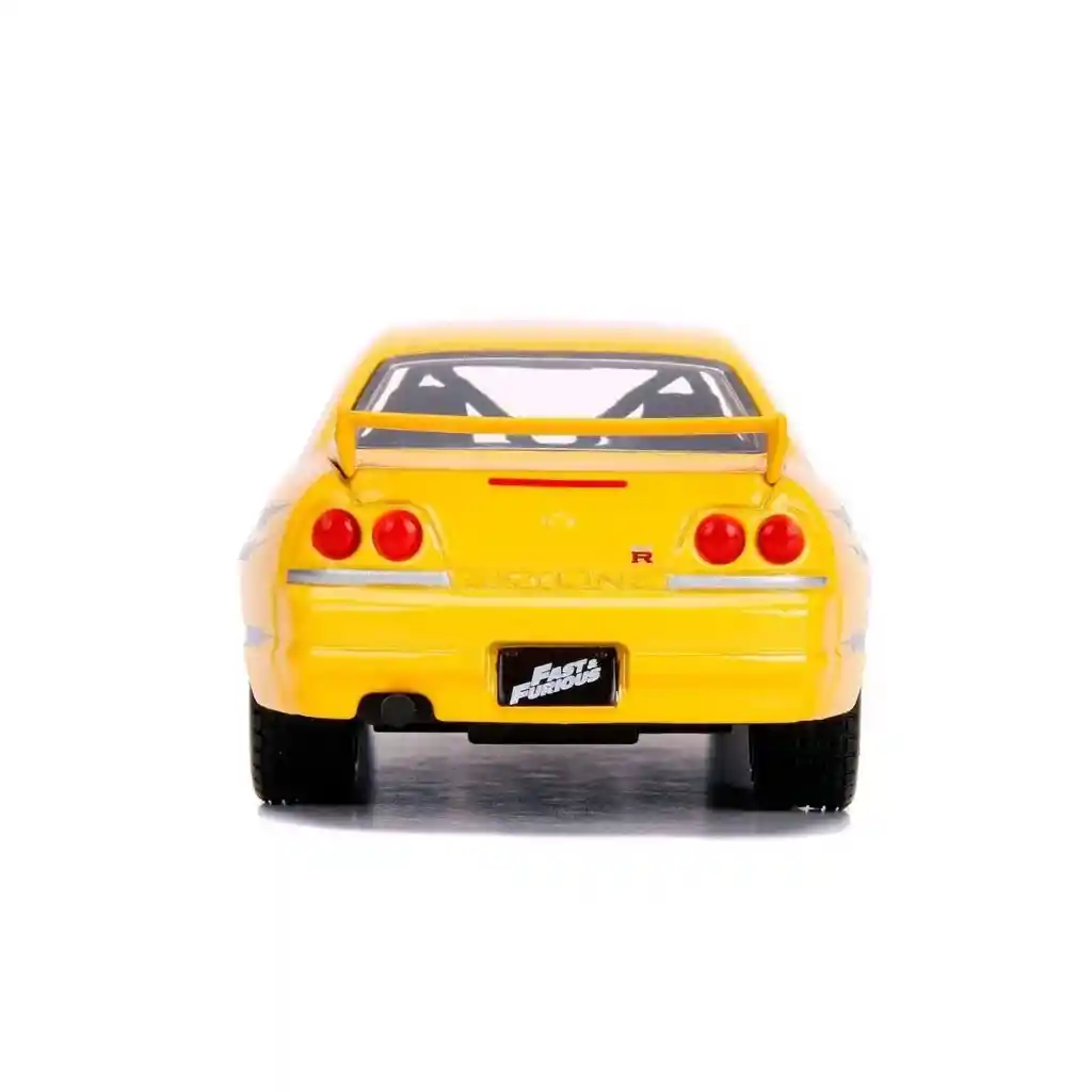 Carro Coleccionable Metálico Fast Furious Modelo Leon´s Nissan Skyline Gtr R33 Vehículo De Fundición, Modelo Coche Juguete Fiesta Regalos, Colección