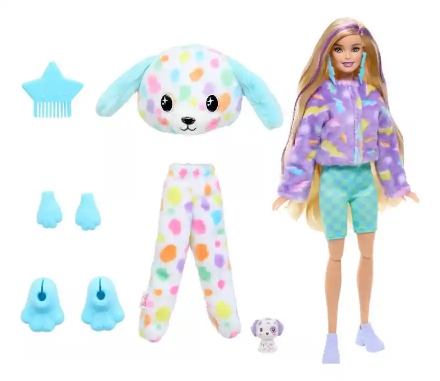 Barbie Cutie Reveal Muñeca Dalmata 10 Sorpresas Hrk41