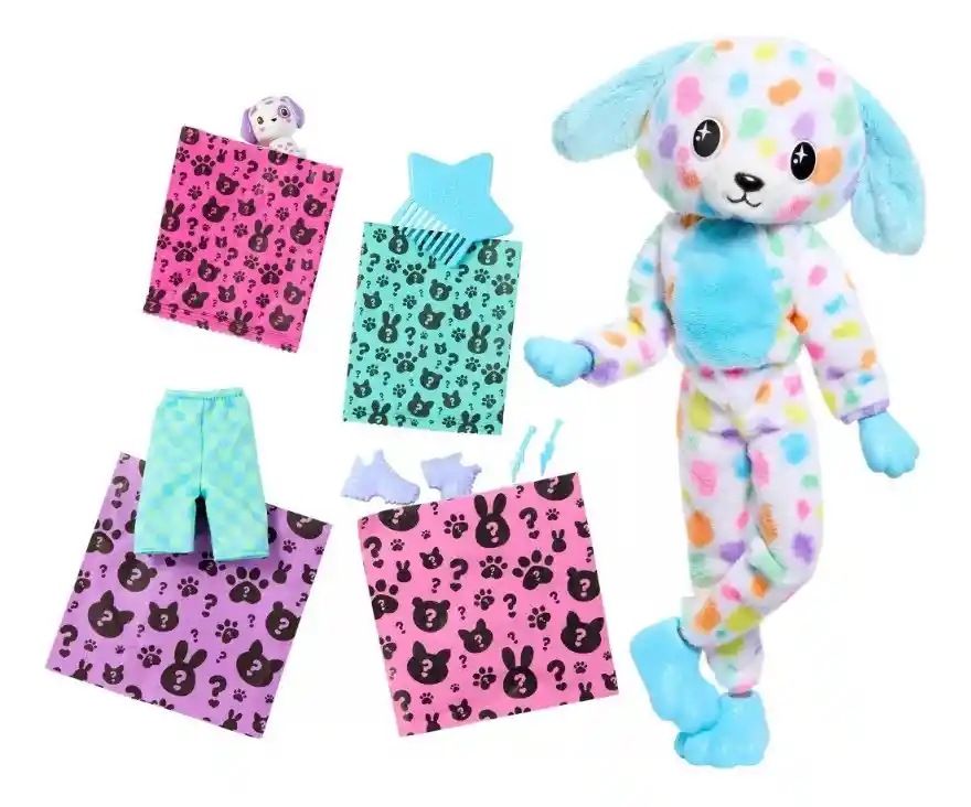 Barbie Cutie Reveal Muñeca Dalmata 10 Sorpresas Hrk41