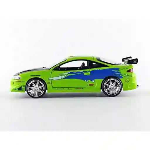 Carro Coleccionable Metálico Fast Furious Modelo Brian´s Mitsubishi Eclipse Vehículo De Fundición, Modelo Coche Juguete Fiesta Regalos, Colección