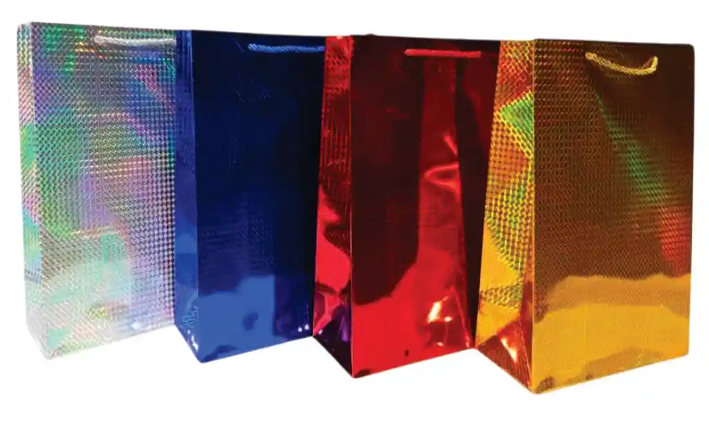 Bolsa De Regalo Metalizada Unicolor Jumbo 55 X 43 Ref. 045h