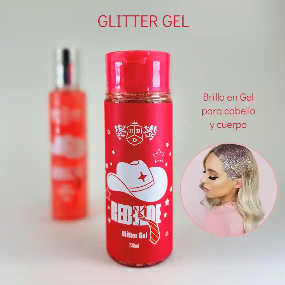 Kit Rebelde Splash Perfume Y Glitter Brillo Cuerpo