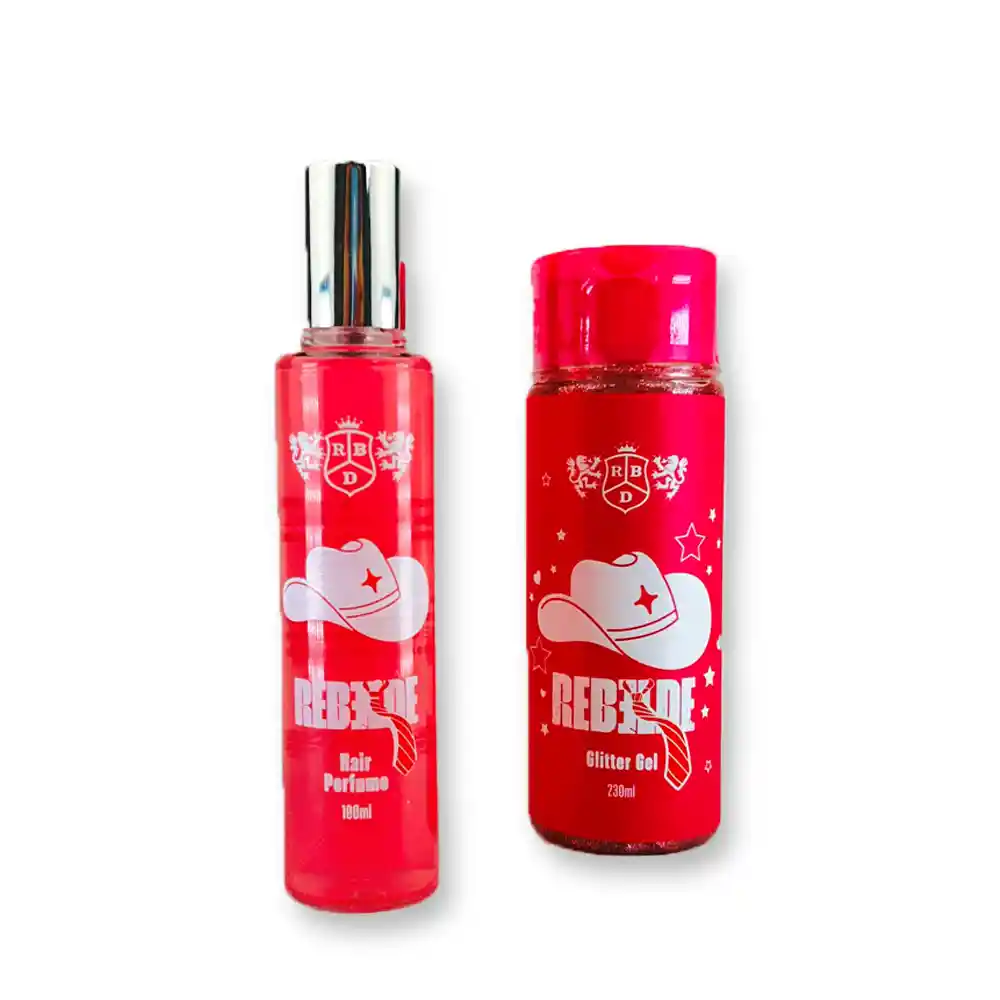 Kit Rebelde Gorra + Corbata + Perfume + Glitter