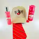 Kit Rebelde Gorra + Corbata + Perfume + Glitter