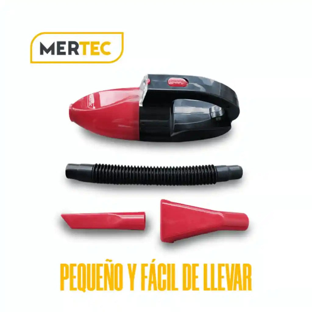 Aspiradora De Coche Mertec Portatil 12v