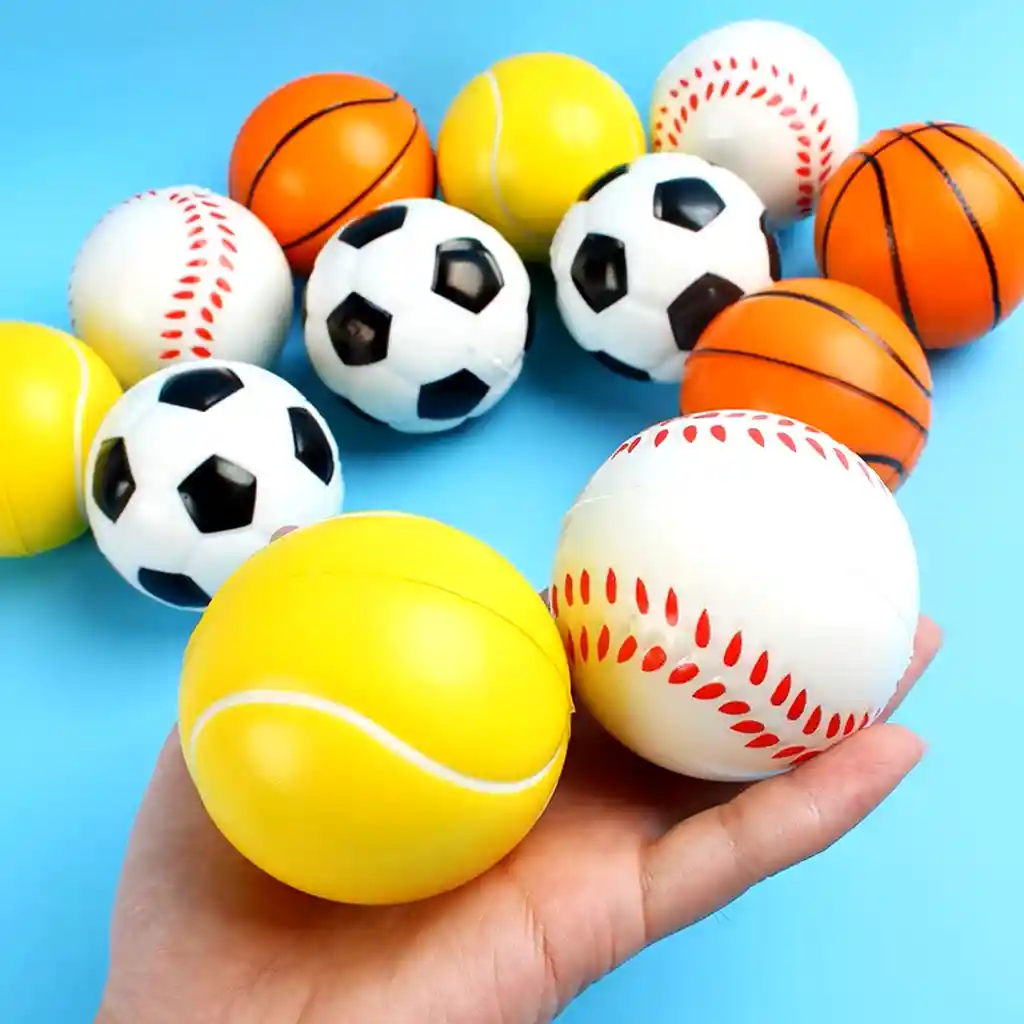 Pelotas Antiestres Baloncesto Tenis Futbol Beisbol X 12 Pcs