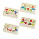 Rompecabezas Domino Madera Didactico Infantil