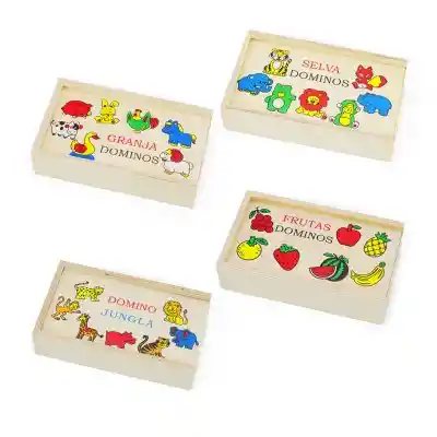 Rompecabezas Domino Madera Didactico Infantil