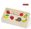 Rompecabezas Domino Madera Didactico Infantil