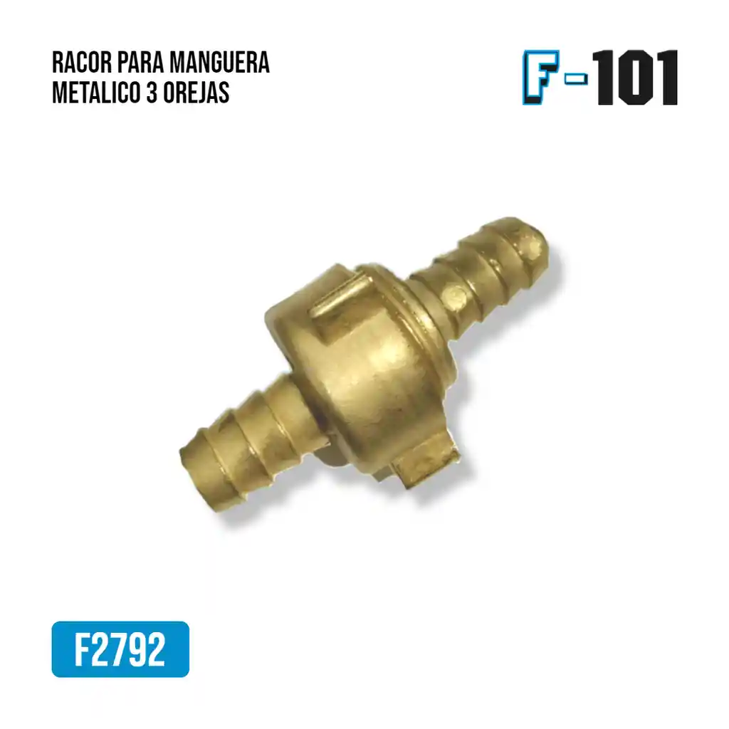Racor Para Manguera Metalico 3 Orejas