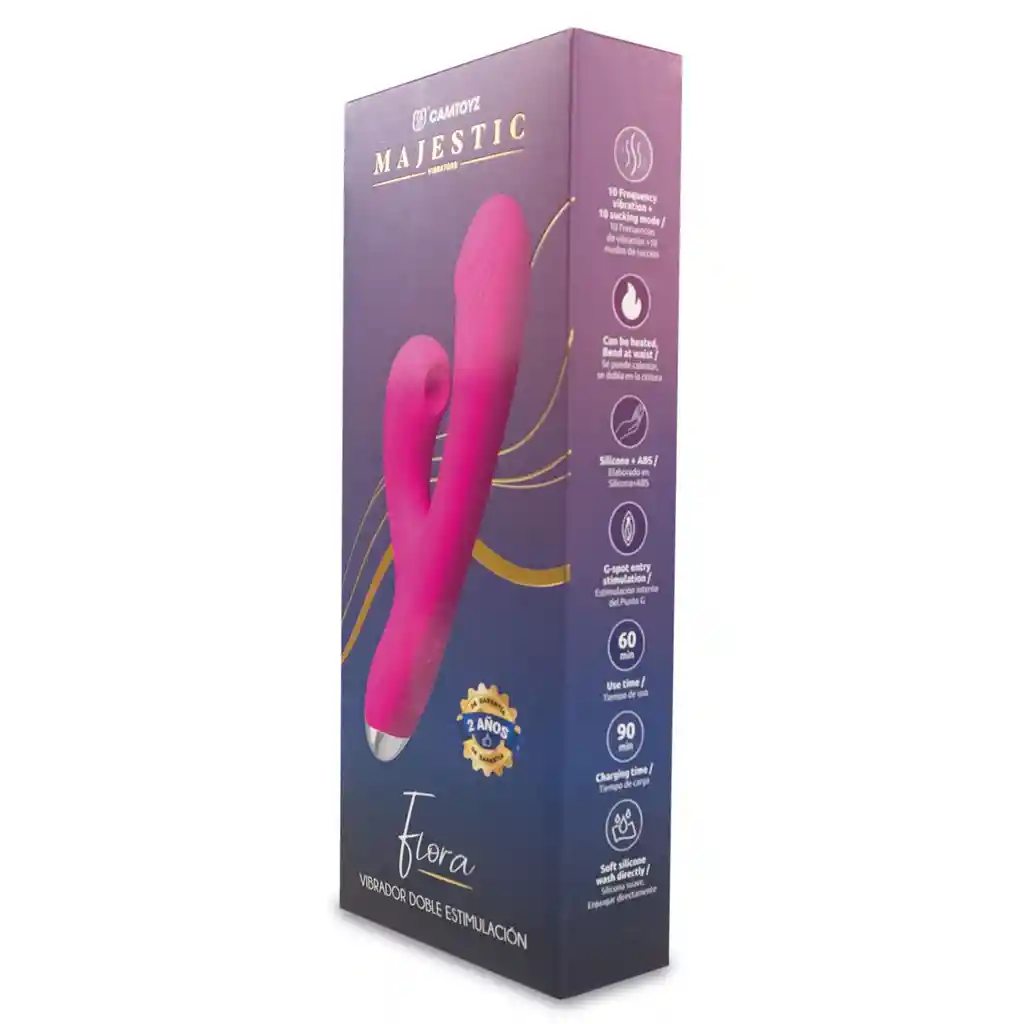 Vibrador Y Succionador Flora Camtoyz