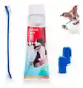 Set De Higiene Dental Con Cepillo Para Mascota Dental Care Sabor Carne