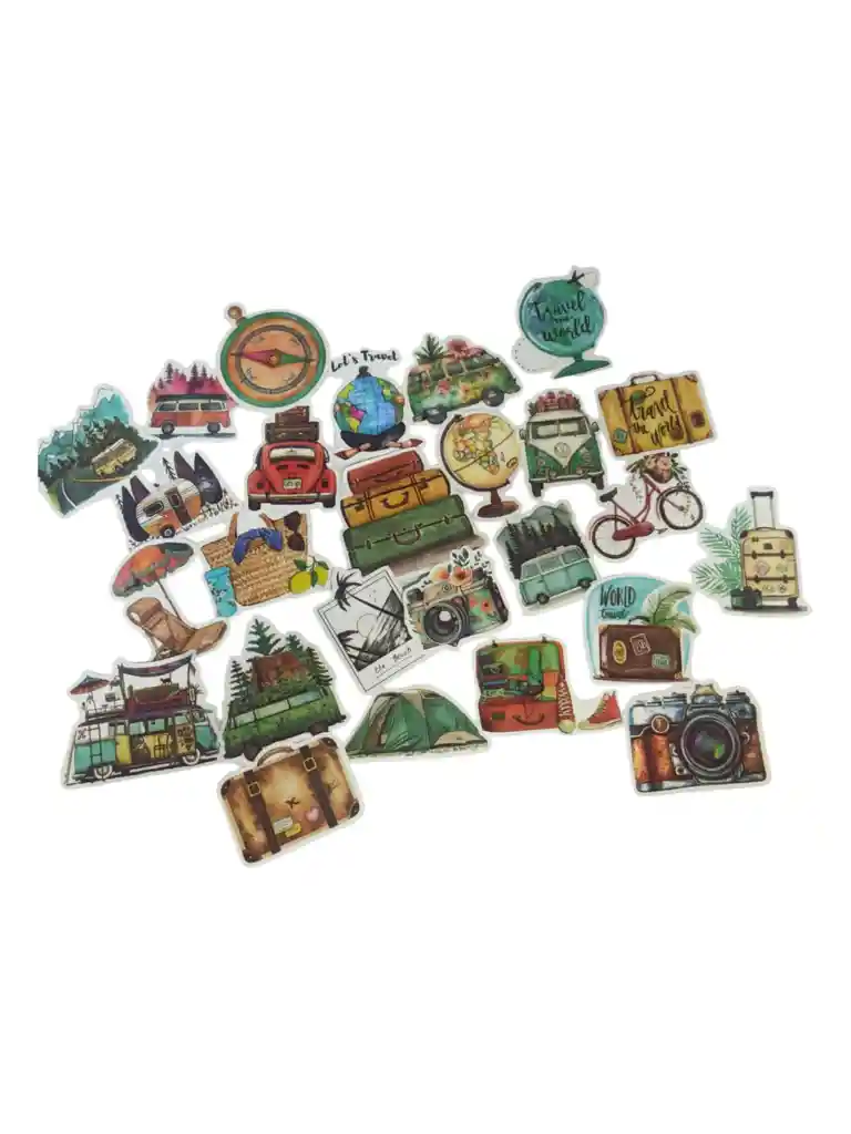 Pegatinas Viajes Stickers Calcomanias Adhesivos Coleccion X25 Unidades