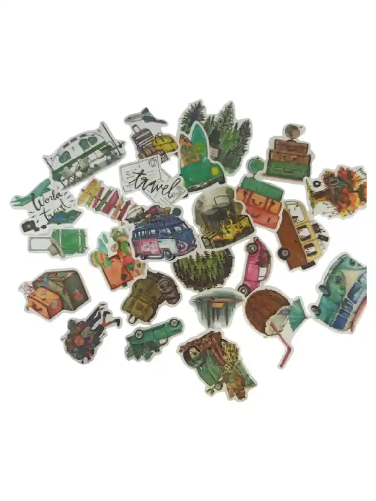 Pegatinas Viajes Stickers Calcomanias Adhesivos Coleccion X25 Unidades