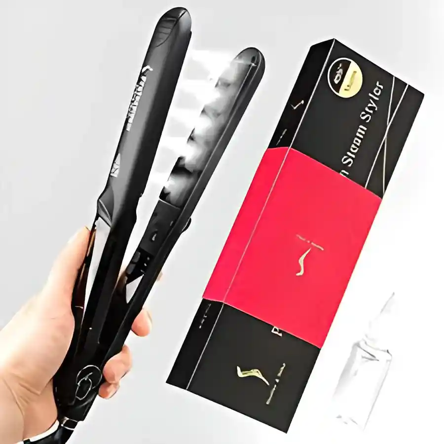 Plancha Vapor Professional Hair Salon Steam Styler