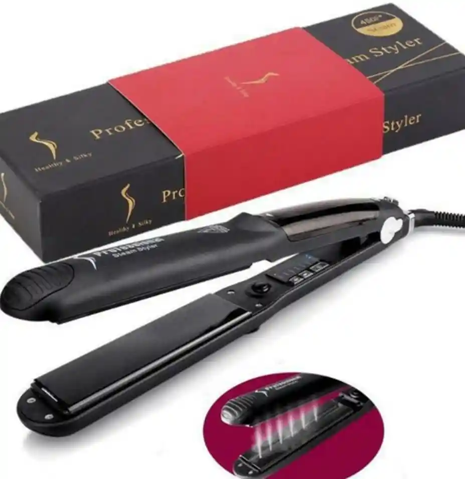 Plancha Vapor Professional Hair Salon Steam Styler