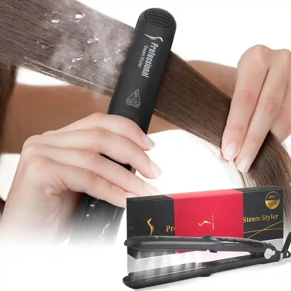 Plancha Vapor Professional Hair Salon Steam Styler