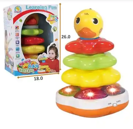 Pato Musical Bebe Luces Y Sonidos Armable
