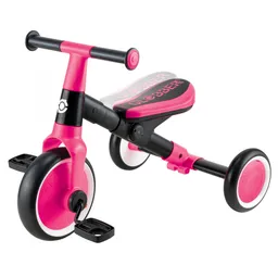 Triciclo De Aprendizaje 2 En 1 Equilibrio Rosa Para Niños