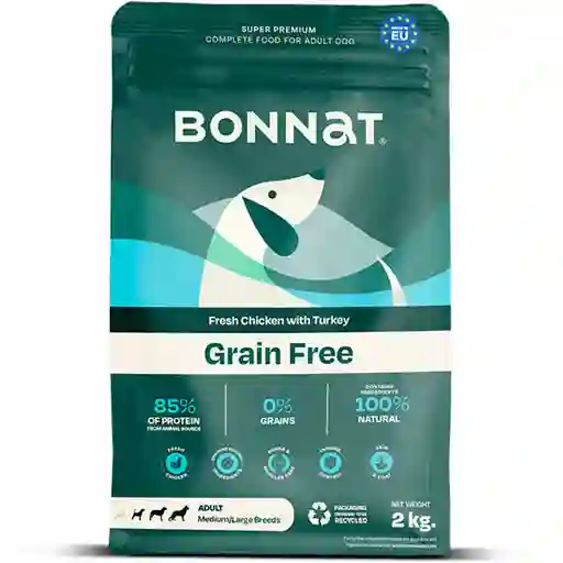 Bonnat Perro Grain Free Canine Adult Medium/large Breeds 2kg