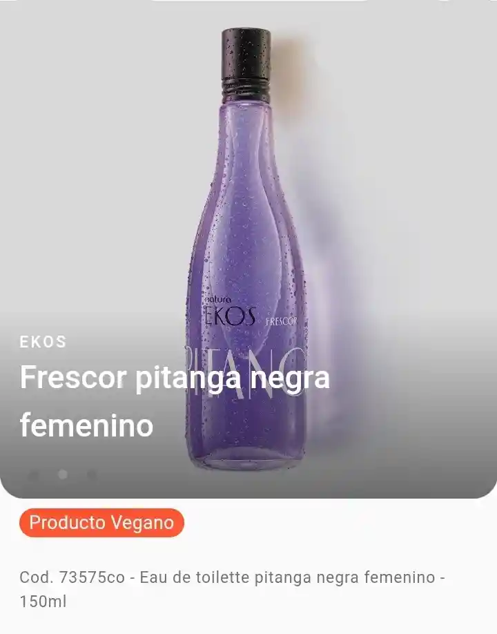 Natura - Frescor - Pitanga Negra Femenino - 150 Ml