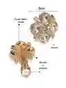 Arete En Cover Gold - Rodio Con Zircones, Aretes De Cover Gold, Joyería Femenina, Arete Covergold - Arete Rodio - Candongas En Cover Gold