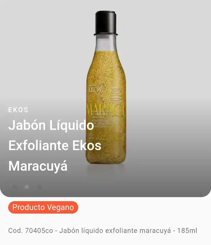 Natura - Jabón Liquido Exfoliante Para El Cuerpo - Maracuyá