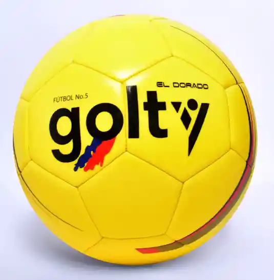 Balon Futbol Golty Dorado Cosido A Maquina #5 Recreativo