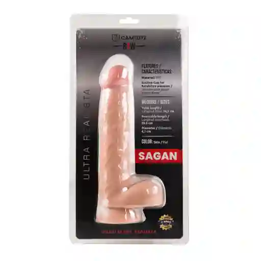 Dildo Ultra Realista Sagan Talla L Camtoyz