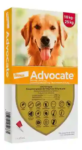Advocate Perros Pipeta X 2,5 Ml De 10-25 Kilos
