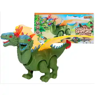 Dragon Dinosaurio 2 Cabezas Con Sonidos Movimientos Luces