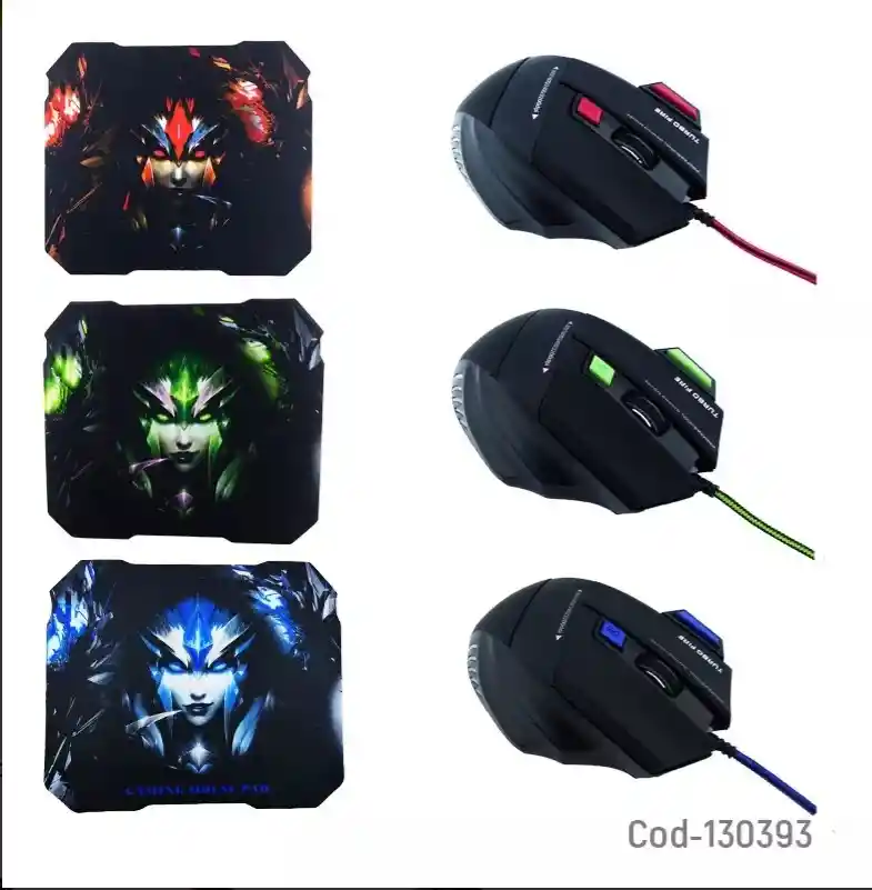 Combo Gamer De Mouse Gamer + Pad Mouse