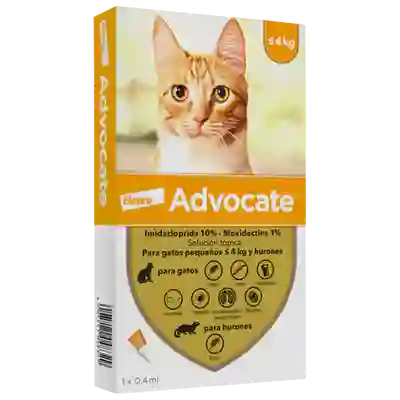 Advocate Gatos X 0.4 Ml , Hasta 4 Kilos