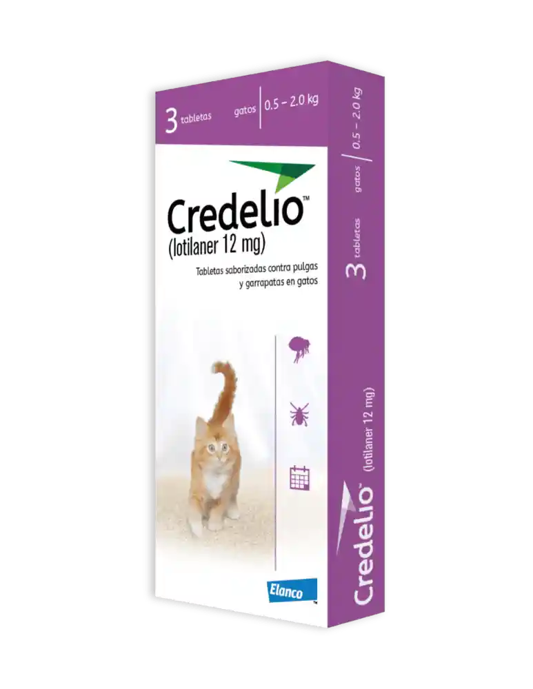 Credelio Gato 0.5-2.0 Kg X Tableta