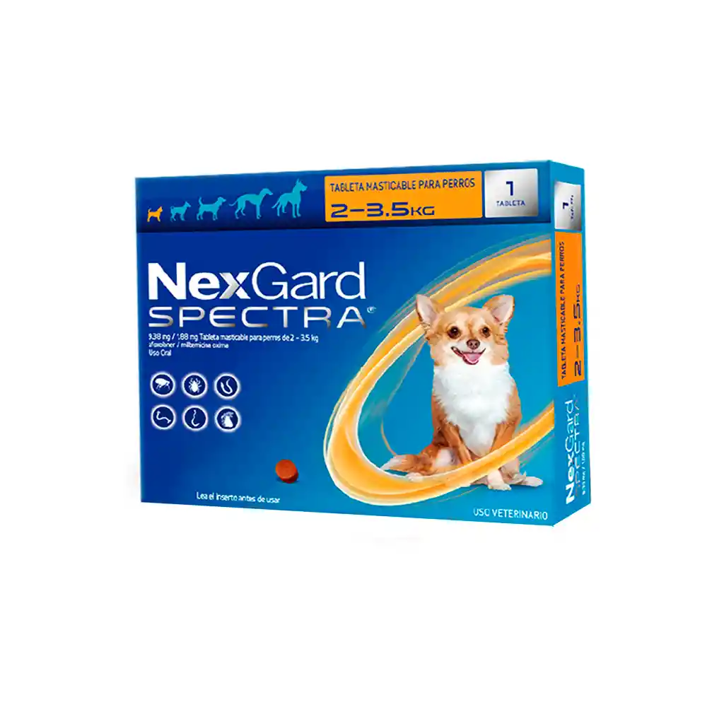 Nexgard Spectra 2-3.5 Kg X 1 Dosis Xs