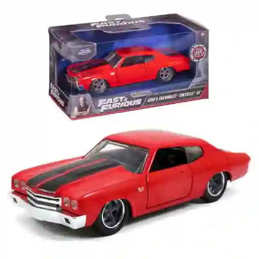 Carro Coleccionable Metálico Fast Furious Modelo Brian´s 1970 Chevy Chevelle Vehículo De Fundición, Modelo Coche Juguete Fiesta Regalos, Colección