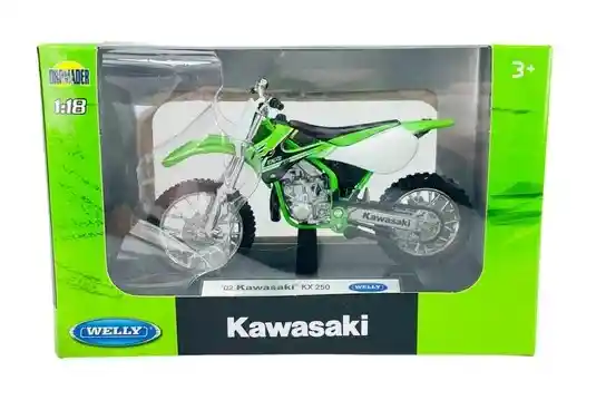 Moto Coleccionable Welly Kawasaki Kx250