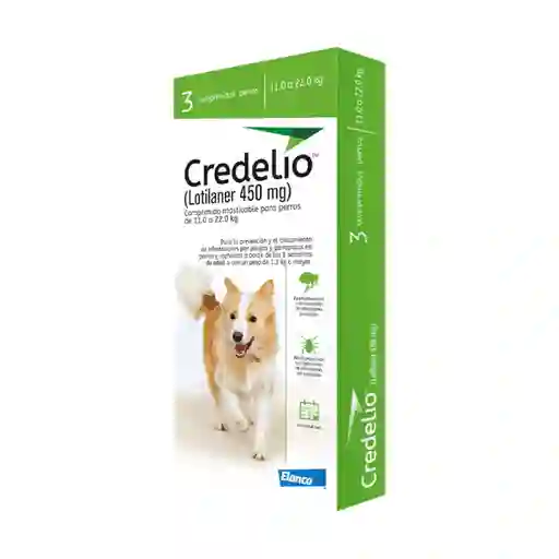 Credelio Perro 11-22kg X Tableta Verde