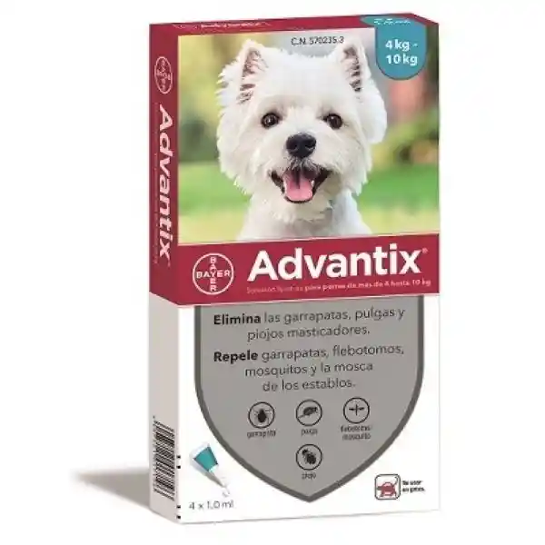 Advantix Perro 1.0 Ml 4-10 Kilos