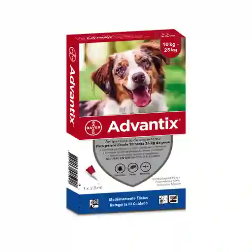 Advantix Perro 2.5 Ml 10-25 Kgs