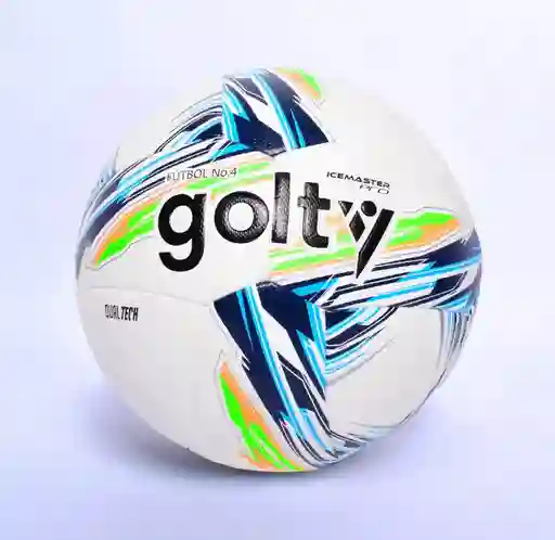 Balón De Futbol Pro Golty Ice Master Dualtech #4