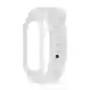 Repuesto Manilla Pulso Reloj Smartband Fit M3 M4 M5 M6 M7 Blanco