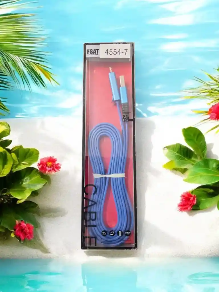 Cable Cargador Usb Tipo V8 Carga Rápida Flexible