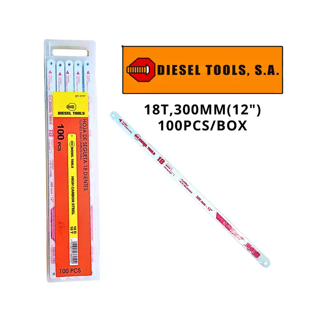 Hoja De Segueta 18t Caja Por 10 Unidade Diesel Tools Dt-1717